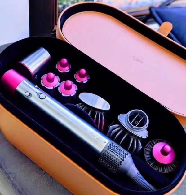 Best Quality Salon with Accessories Leather Case 8 Set Model Hair Curler for Dyson′ HS01 Airwraps Complete Airwraps Styler Hair Curler- pink