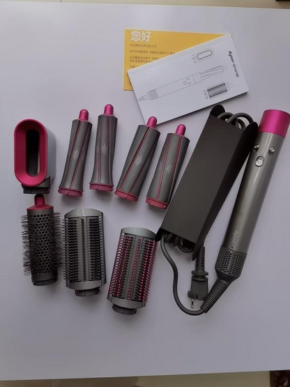 Best Quality Salon with Accessories Leather Case 8 Set Model Hair Curler for Dyson′ HS01 Airwraps Complete Airwraps Styler Hair Curler- pink